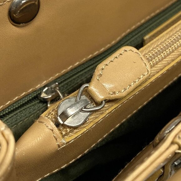 Auth DIOR/ChristianDior Trotteur Khaki Cream Beige Jacquard Leather Tote Bag - Picture 10 of 16